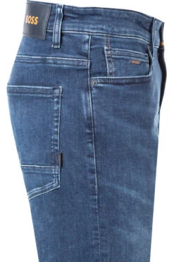 BOSS ORANGE Jeans Delaware, Slim Fit, Baumwoll-Stretch, Blau 9 BOSS ORANGE Jeans Delaware, Slim Fit, Baumwoll-Stretch, Blau -Maenner Mode Haus 403960 norm3