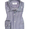 ETON Hemd, Contemporary Fit, Baumwolle, Blau-weiß Gestreift