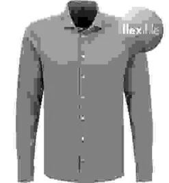 Pure Hemd, Jersey Geruchshemmend, Mittelblau Meliert -Maenner Mode Haus  403973 norm 1