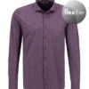 Pure Hemd, Jersey Geruchshemmend, Aubergine Meliert -Maenner Mode Haus  403975 norm
