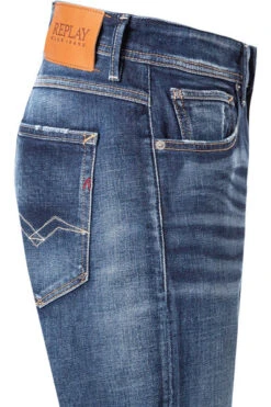 Replay Jeans Willbi, Regular Slim Fit, Baumwoll-Stretch, Dunkelblau -Maenner Mode Haus  403983 norm3