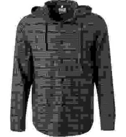 OLYMP Overshirt, Body Fit, Baumwolle, Olivgrün Kariert -Maenner Mode Haus  404452 norm 1