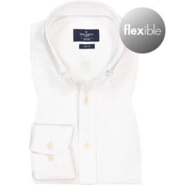 Hackett Hemd, Slim Fit, Piqué, Weiß