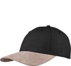 Hackett Cap, Wolle-Mikrofaser, Schwarz-beige