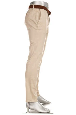 Alberto Hose Rob, Slim Fit, Baumwolle T400® 9,5oz, Hellbeige -Maenner Mode Haus  404997 norm2