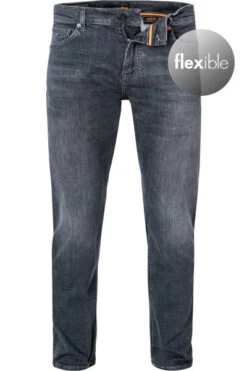 BOSS ORANGE Jeans Delaware, Slim Fit, Baumwoll-Stretch, Dunkelgrau