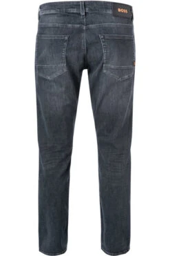 BOSS ORANGE Jeans Delaware, Slim Fit, Baumwoll-Stretch, Dunkelgrau -Maenner Mode Haus  405102 norm2