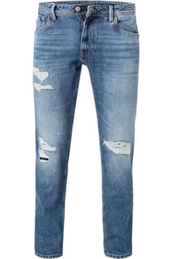 Pepe Jeans Jeans Stanley, Taper Fit, Baumwoll-Stretch, Mittelblau
