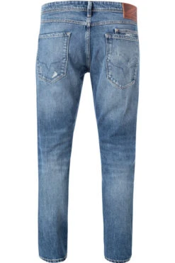 Pepe Jeans Jeans Stanley, Taper Fit, Baumwoll-Stretch, Mittelblau -Maenner Mode Haus  405241 norm2