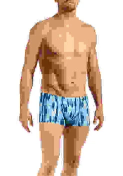 Badetrunk, BLU2250, Mikrofaser, Blau-weiß Gemustert 7 Badetrunk, BLU2250, Mikrofaser, Blau-weiß Gemustert -Maenner Mode Haus 405557 norm 1