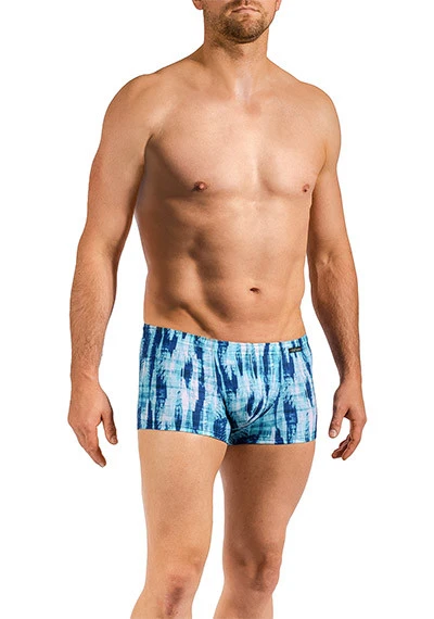 Badetrunk, BLU2250, Mikrofaser, Blau-weiß Gemustert 3 Badetrunk, BLU2250, Mikrofaser, Blau-weiß Gemustert