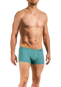 Badetrunk, BLU2250, Mikrofaser, Türkis Gemustert