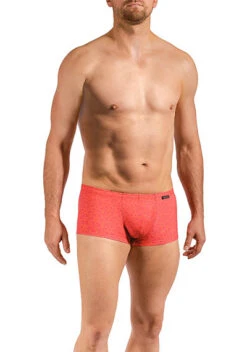 Badetrunk, BLU2251, Mikrofaser, Orange-pink Gemustert