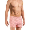 Badeshorts, BLU2255, Mikrofaser, Rot-weiß Gemustert -Maenner Mode Haus  405574 norm