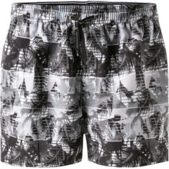 Bugatti Badeshorts, Mikrofaser, Schwarz-weiß Gemustert