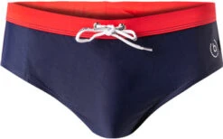 Bugatti Badeslip, Mikrofaser, Marine-rot