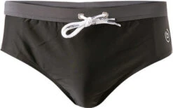 Bugatti Badeslip, Mikrofaser, Schwarz-anthrazit