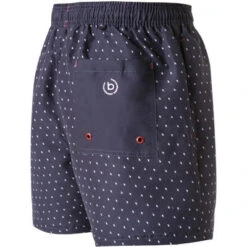Bugatti Badeshorts, Mikrofaser, Navy-weiß Gemustert -Maenner Mode Haus  405622 norm3