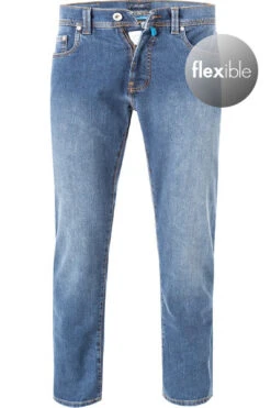 Pierre Cardin Jeans, Tapered Fit, Bio Baumwoll-Stretch, Blau