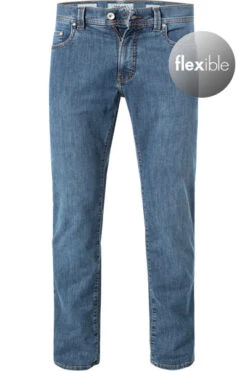 Maenner Mode Haus 22 Pierre Cardin Jeans Lyon, Tapered Fit, Baumwolle T400®, Dunkelblau