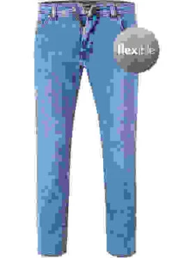 Pierre Cardin Jeans Dijon, Bio Baumwoll-Stretch 10,90oz, Mittelblau -Maenner Mode Haus  405684 norm 1