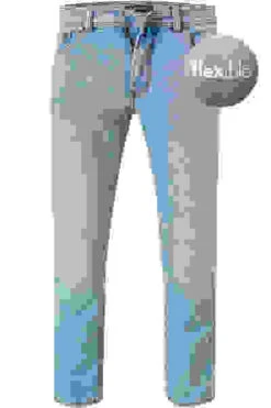 Pierre Cardin Jeans Dijon, Bio Baumwoll-Stretch 10,90oz, Hellblau -Maenner Mode Haus  405685 norm 1