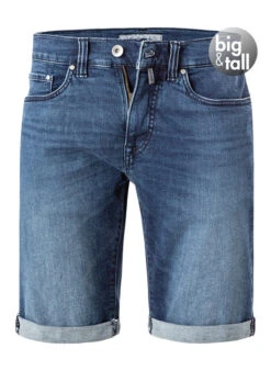 Pierre Cardin Jeansshorts, Big&Tall, Baumwoll-Stretch, Dunkelblau