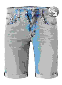 Pierre Cardin Jeansshorts, Big&Tall, Baumwoll-Stretch, Hellblau -Maenner Mode Haus  405698 norm 1