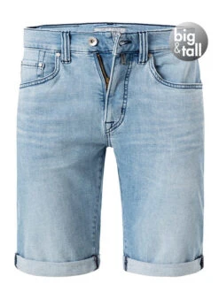 Pierre Cardin Jeansshorts, Big&Tall, Baumwoll-Stretch, Hellblau