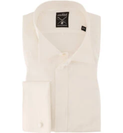 Van Laack Smokinghemd, Slim Fit, Baumwolle, Ecru