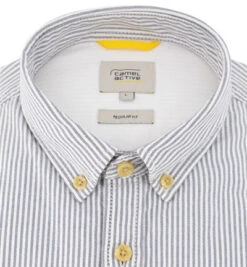 Camel Active Hemd, Regular Fit, Baumwolle, Nachtblau Gestreift -Maenner Mode Haus  406023 norm2