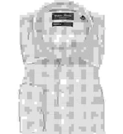 Marc O'Polo Hemd, Regular Fit, Bio Baumwolle, Weiß-schwarz Kariert -Maenner Mode Haus  406274 norm 1