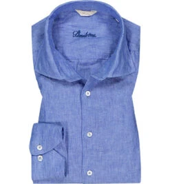 Stenströms Hemd, Slimline, Reines Leinen, Blau
