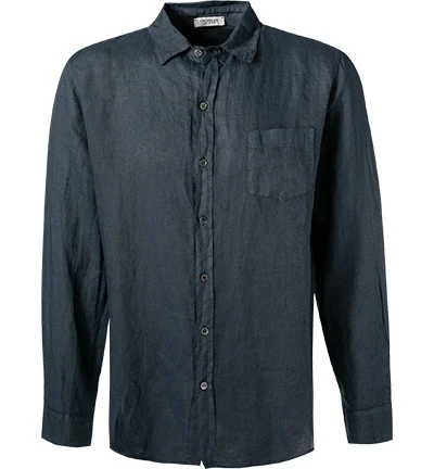 Hemd, Reines Leinen, Dunkelblau 3 Hemd, Reines Leinen, Dunkelblau