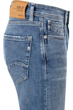 Replay Jeans Rocco, Comfort Fit, Baumwoll-Stretch 11,5oz, Mittelblau -Maenner Mode Haus  406589 norm3