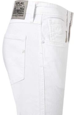 Replay Jeans Anbass, Slim Fit, Baumwoll-Stretch 9,5oz, Weiß -Maenner Mode Haus  406619 norm3