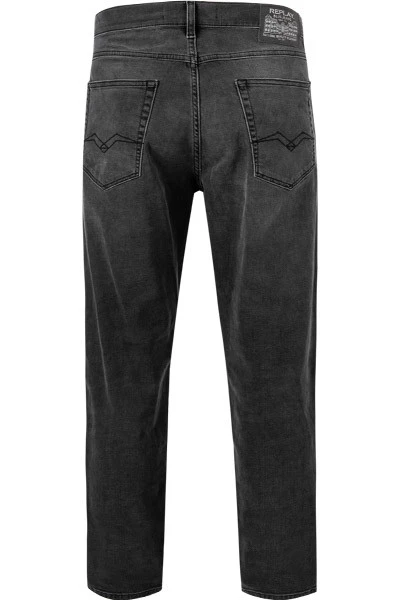 Replay Jeans Sandot, Relaxed Tapered Fit, Baumwoll-Stretch 11,5oz, Schwarz 4 Replay Jeans Sandot, Relaxed Tapered Fit, Baumwoll-Stretch 11,5oz, Schwarz – Bild 2