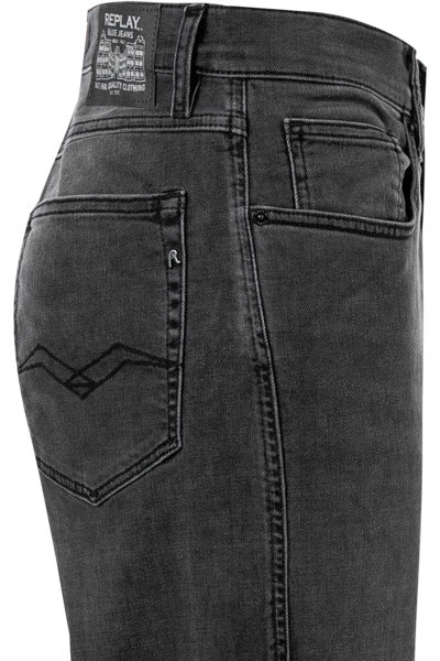 Replay Jeans Sandot, Relaxed Tapered Fit, Baumwoll-Stretch 11,5oz, Schwarz 5 Replay Jeans Sandot, Relaxed Tapered Fit, Baumwoll-Stretch 11,5oz, Schwarz – Bild 3