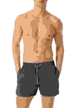 Schiesser Badeshorts, Mikrofaser, Oliv-blau Gestreift -Maenner Mode Haus  406805 norm 1