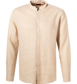 Hugo Hemd, Slim Fit, Reines Leinen, Sand