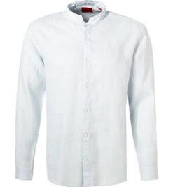 Hugo Hemd, Slim Fit, Reines Leinen, Pastellblau