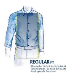 BOSS ORANGE Hemd, Regular Fit, Reines Leinen, Blau -Maenner Mode Haus  407039 norm3