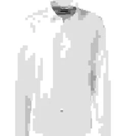 Hemd, Casual Fit, Baumwolle-Leinen, Weiß Meliert -Maenner Mode Haus  407346 norm 1