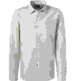 Hemd, Casual Fit, Baumwolle-Leinen, Hellbeige Meliert -Maenner Mode Haus  407347 norm 1