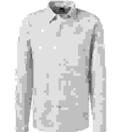 Hemd, Casual Fit, Baumwolle-Leinen, Hellbeige Gemustert 7 Hemd, Casual Fit, Baumwolle-Leinen, Hellbeige Gemustert -Maenner Mode Haus 407353 norm 1