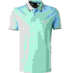 Boss Green Polo-Shirt, Regular Fit, Baumwoll-Piqué, Himmelblau -Maenner Mode Haus  407691 norm 1