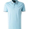 Boss Green Polo-Shirt, Regular Fit, Baumwoll-Piqué, Himmelblau
