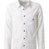 OLYMP Overshirt, Body Fit, Baumwolle-Leinen, Weiß -Maenner Mode Haus  407799 norm