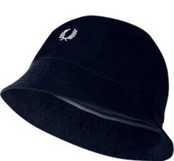 Fred Perry Bucket Hat, Baumwolle, Navy
