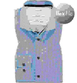 OLYMP Hemd, Moden Fit, Jersey, Extra Langer Arm, Bleu Gemustert 9 OLYMP Hemd, Moden Fit, Jersey, Extra Langer Arm, Bleu Gemustert -Maenner Mode Haus 407873 norm 1